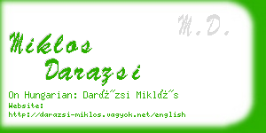 miklos darazsi business card